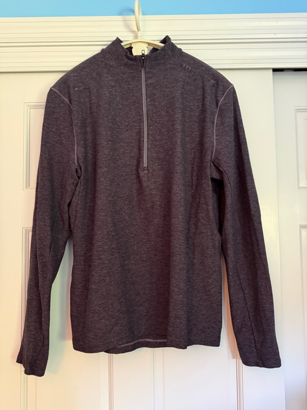 Lululemon Men's Quarter-Zip Pullover - Dark Purple Heather